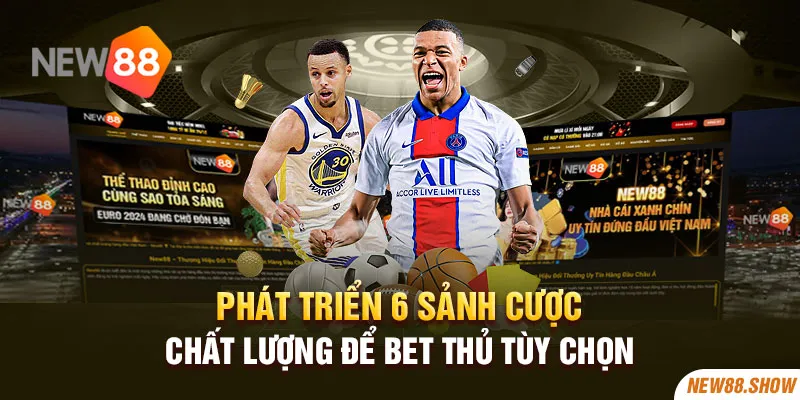 Phát triển 6 sảnh cược chất lượng để bet thủ tùy chọn